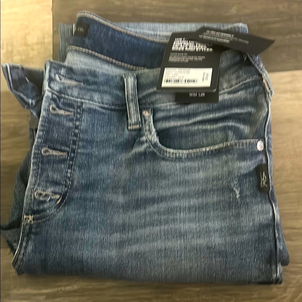 Silver Jeans Blue Straight Leg Denim